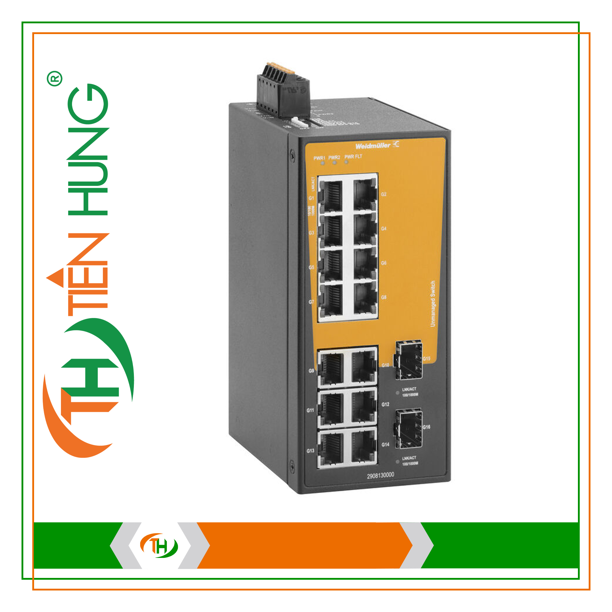 BỘ CHIA MẠNG 14 CỔNG IE-SW-BLB-16-14GT-2GESFP - 2908130000