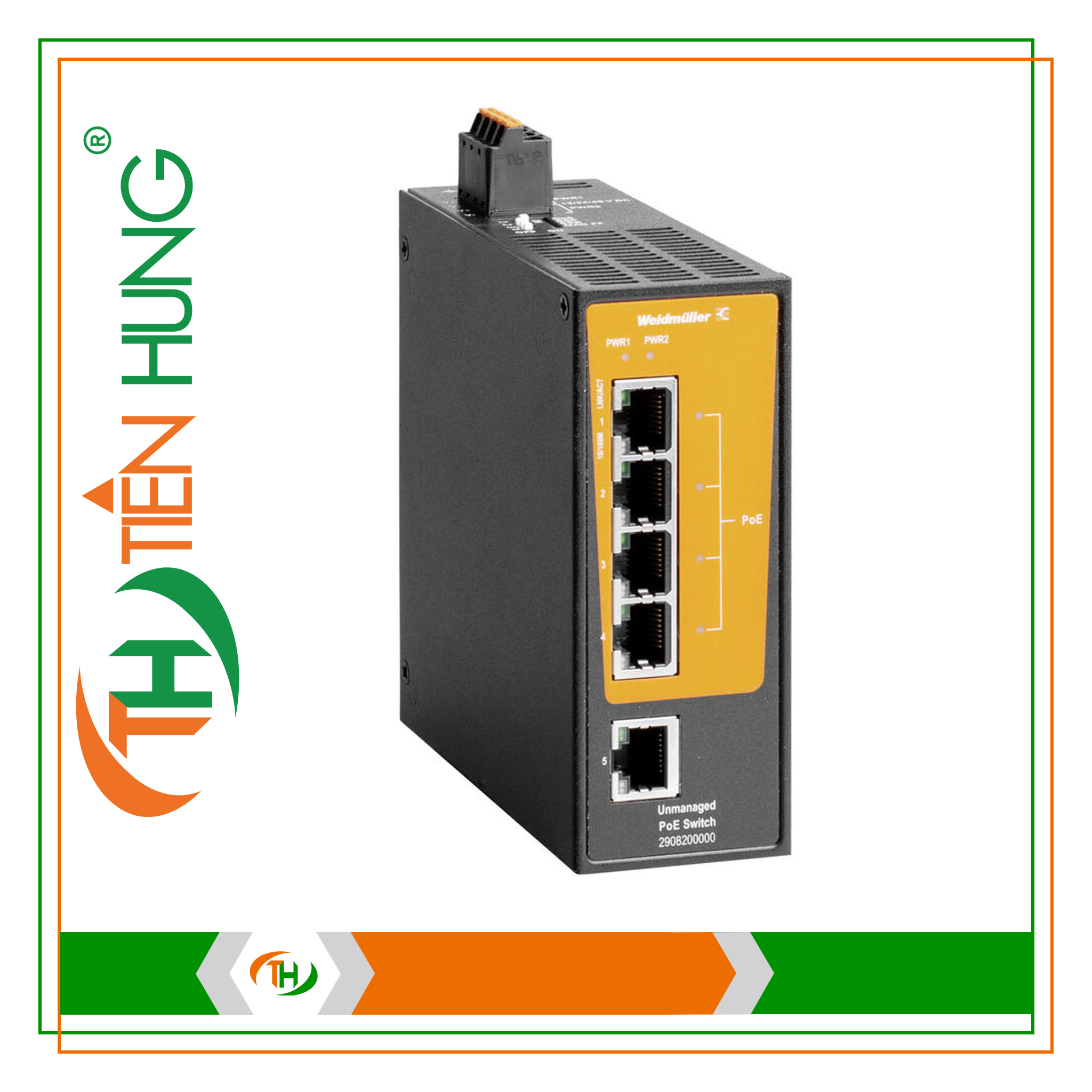 BỘ CHIA MẠNG 5 CỔNG IE-SW-BLB-05-1TX-4POE - 2908200000