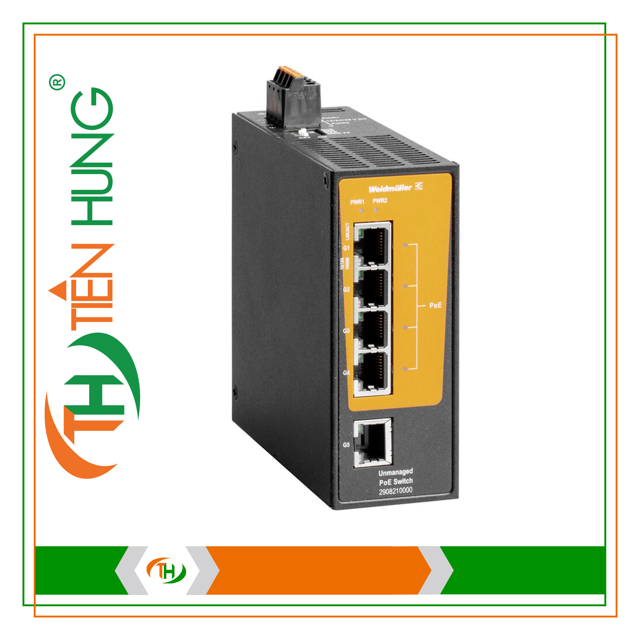 BỘ CHIA MẠNG 5 CỔNG IE-SW-BLB-05-1GT-4GTPOE - 2908210000
