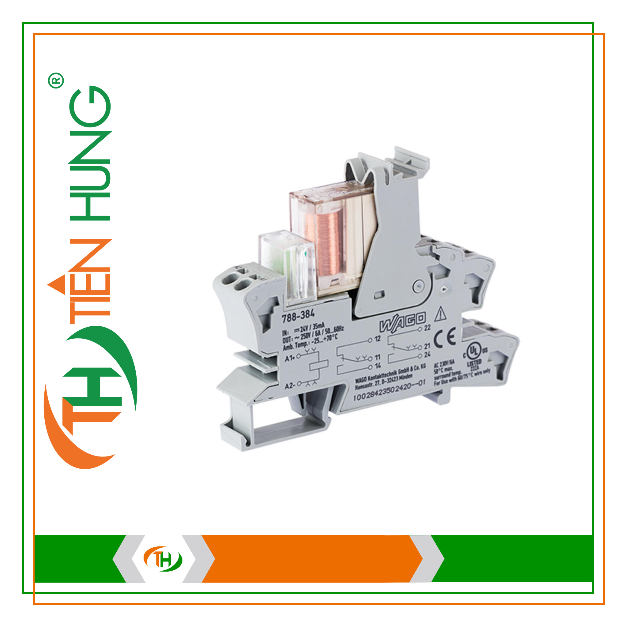 RƠ LE MÔ ĐUN CÓ TIẾP ĐIỂM - 788-384 WAGO