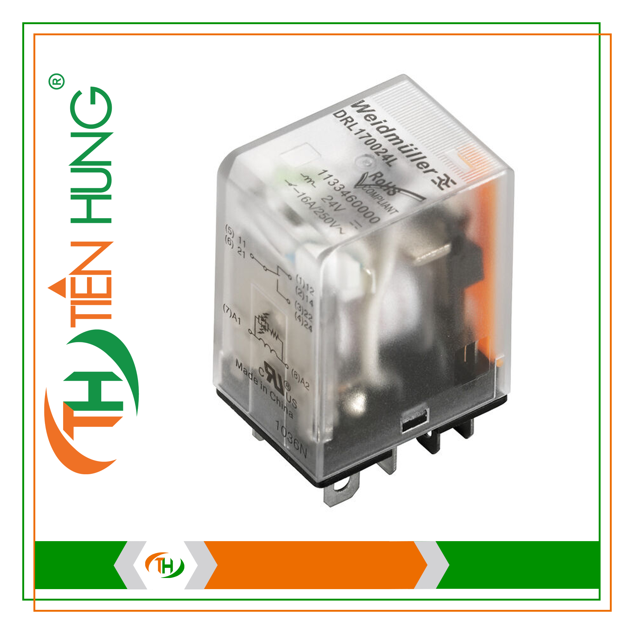 RƠ LE 1 CẶP TIẾP ĐIỂM DRL173615L - 2765380000