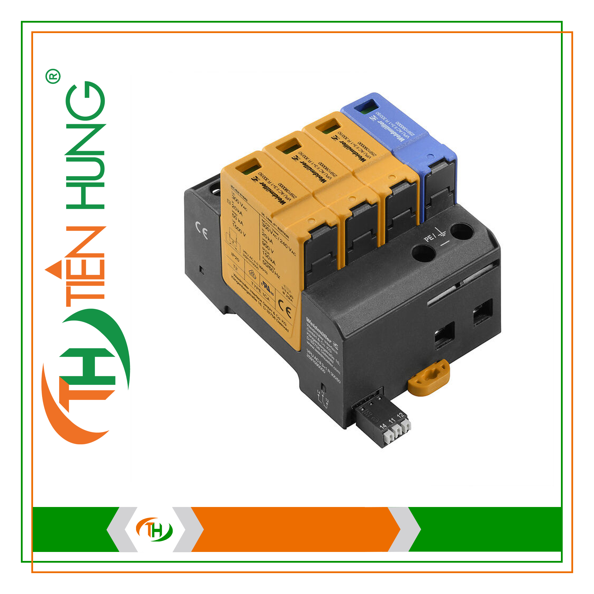 BỘ CHỐNG SÉT LAN TRUYỀN VPU AC II F 3+1 R 300/40 - 2807440000