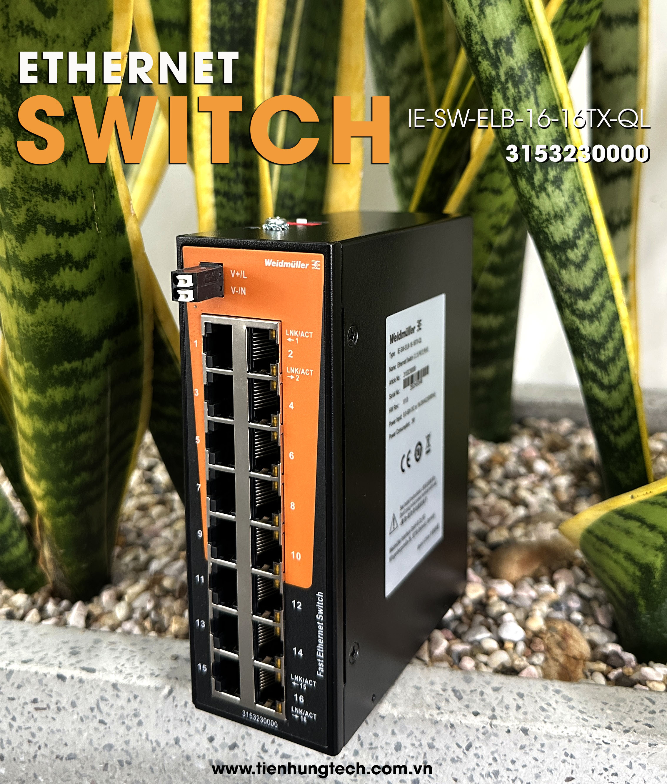BỘ CHIA MẠNG 16 CỔNG IE-SW-ELB-16-16TX-QL - 3153230000