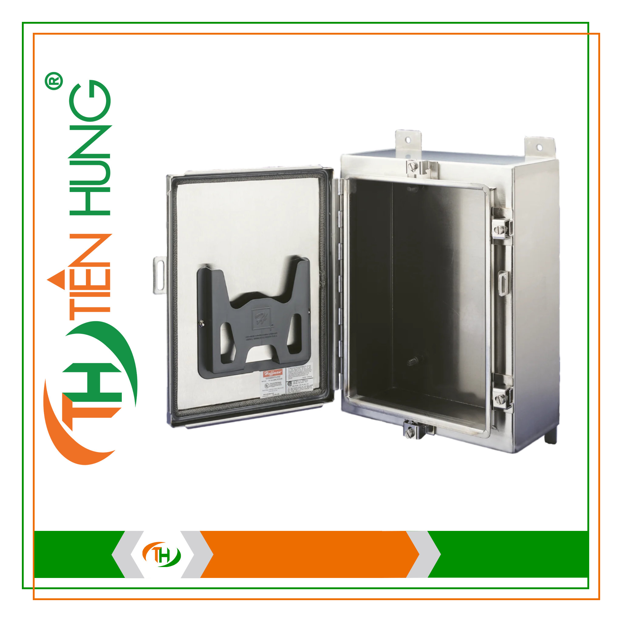 VỎ TỦ ĐIỆN CÓ BẢN LỀ VỚI KẸP EMC HOFFMAN - A161206LPEMCSS
