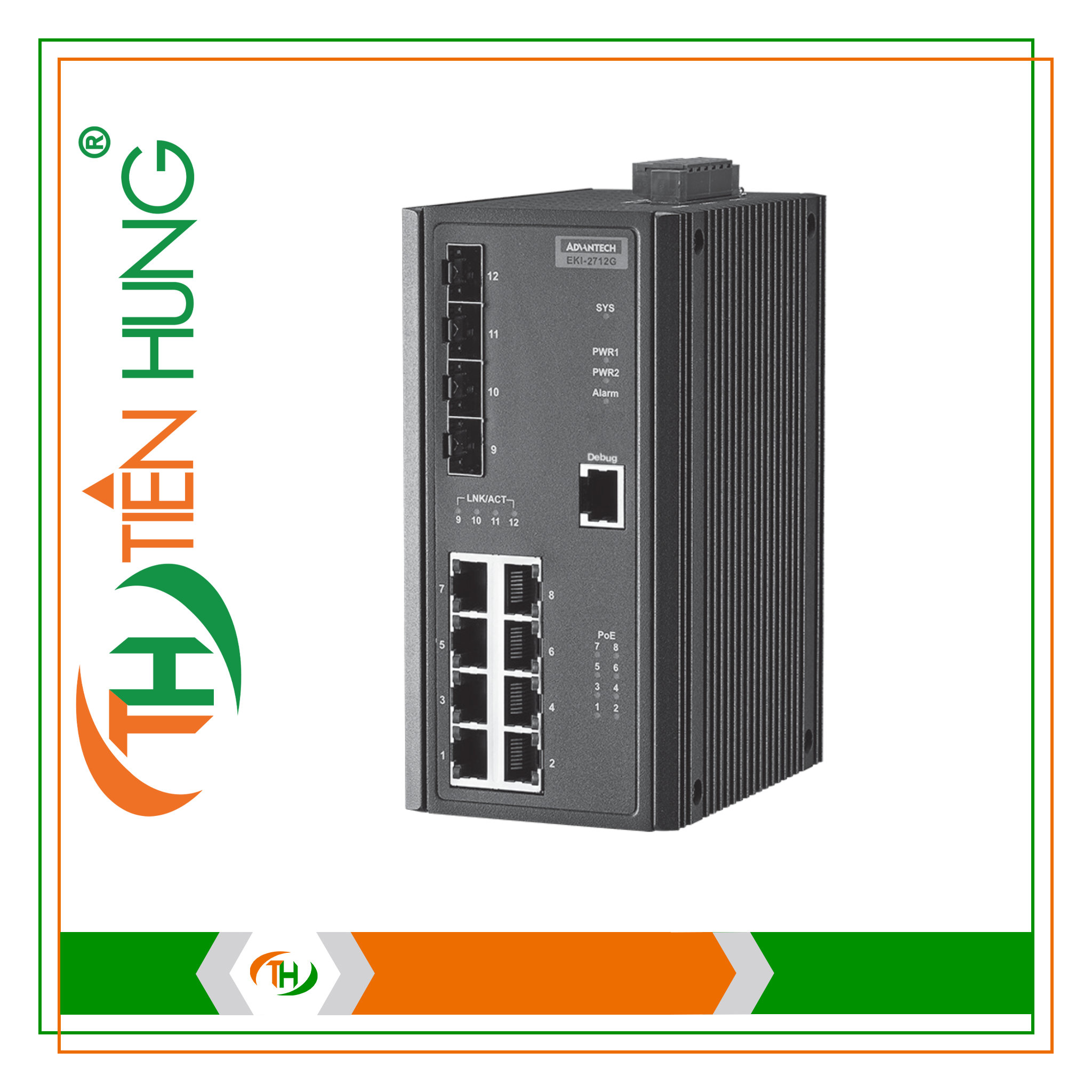 BỘ CHUYỂN MẠCH ETHERNET ADVANTECH - EKI-2712G-4FPI