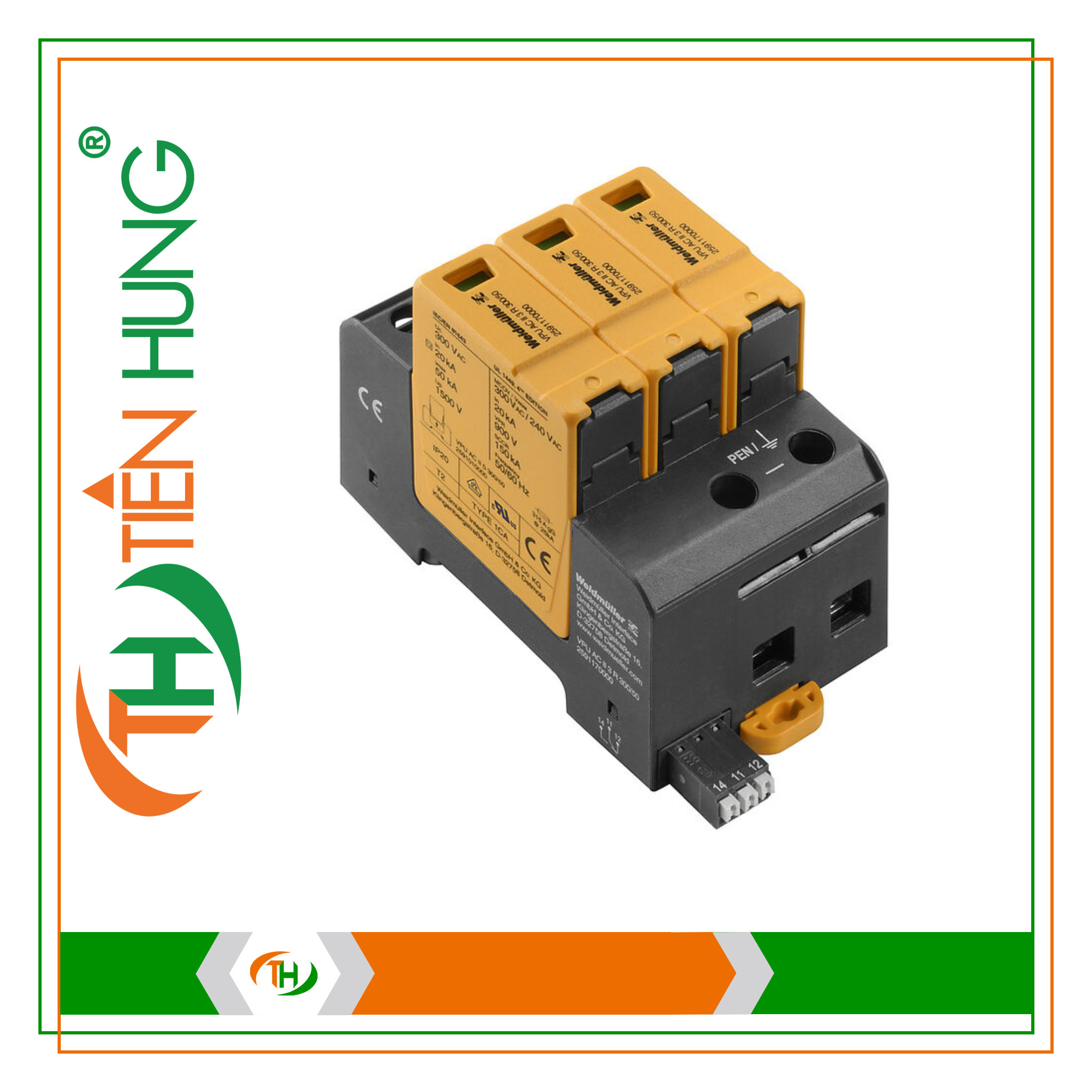 BỘ CHỐNG SÉT LAN TRUYỀN VPU AC II 3 R 300/50 - 2591170000