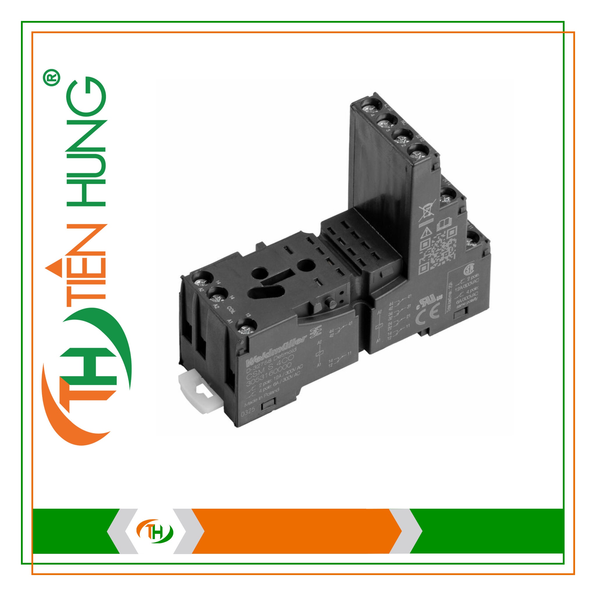 ĐẾ RƠ LE CSM S 4CO - 3053160000