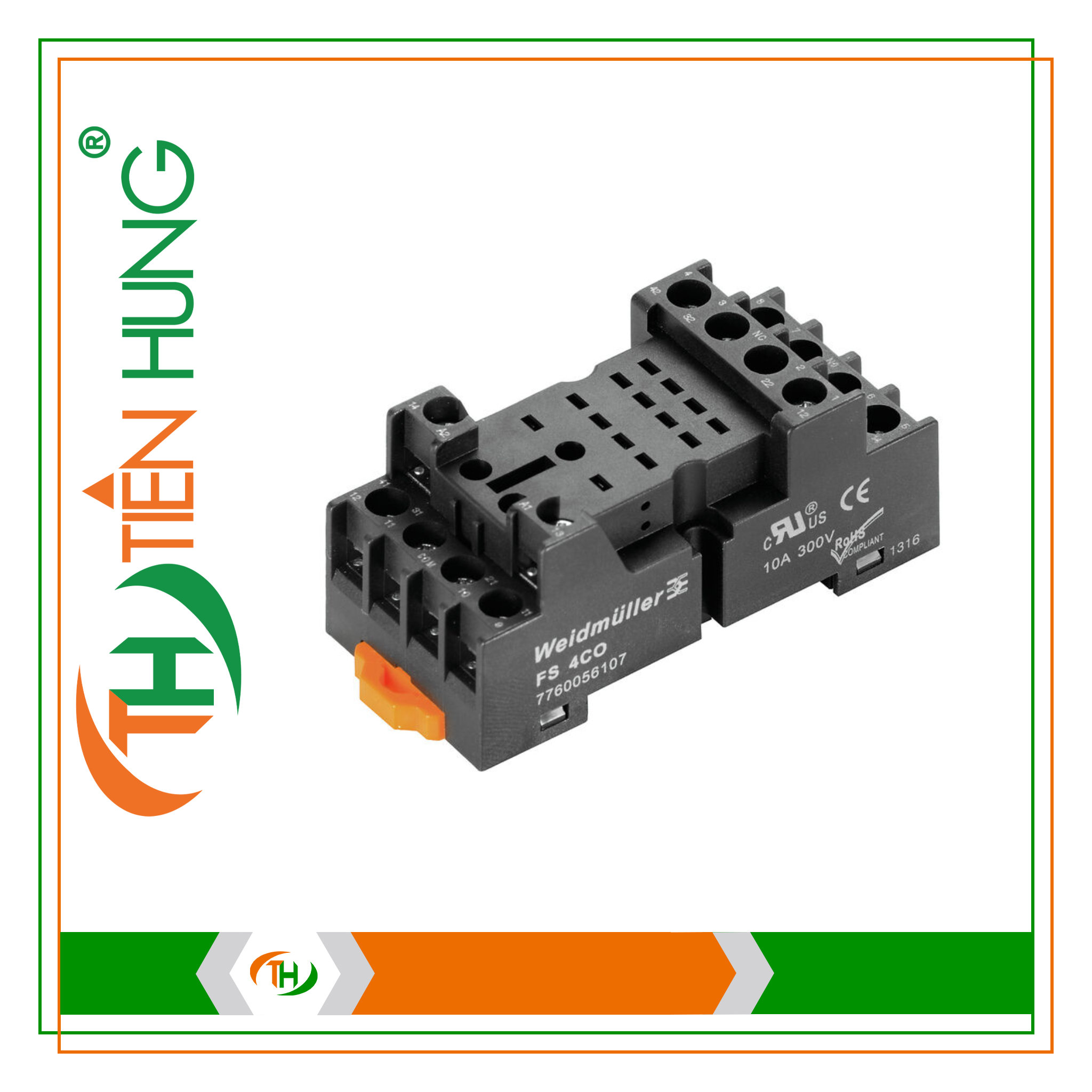 ĐẾ RƠ LE 4 CẶP TIẾP ĐIỂM - FS 4CO - 7760056107