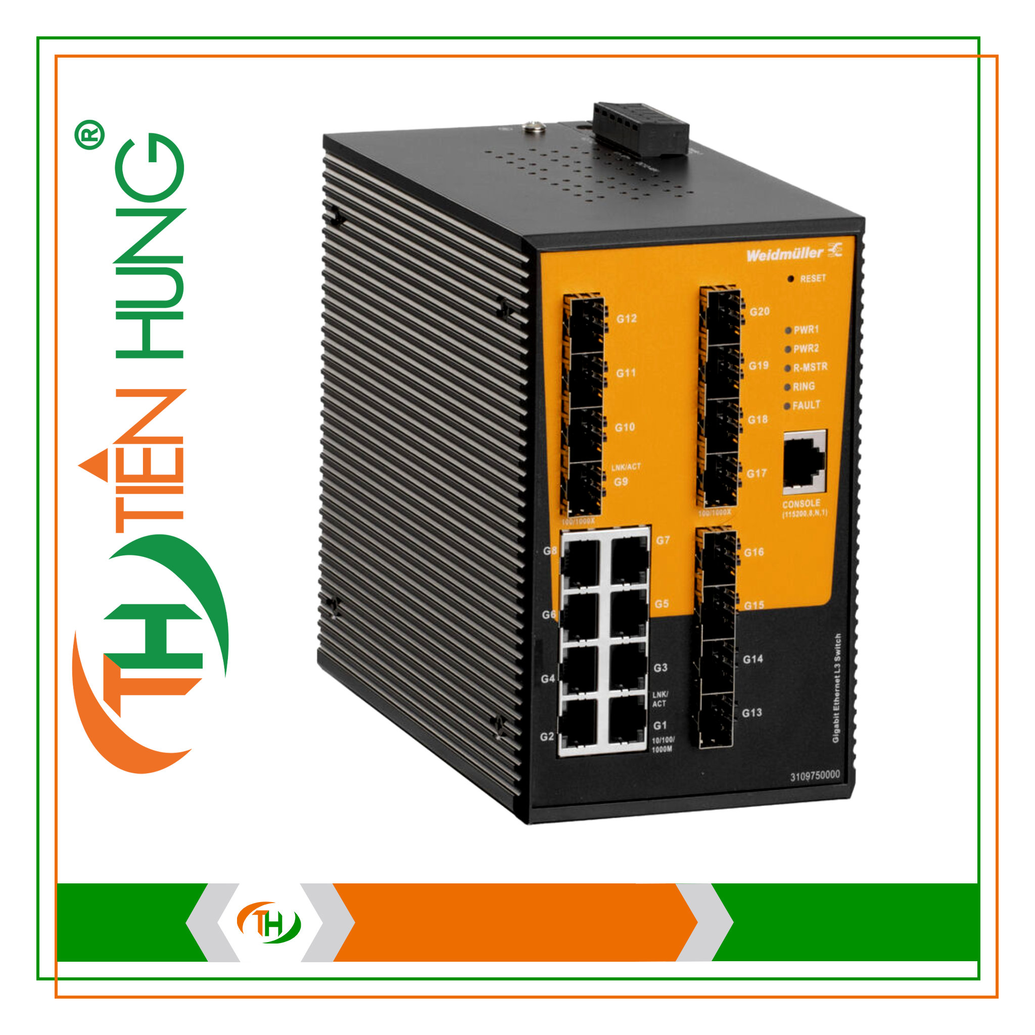 BỘ CHUYỂN MẠCH MẠNG 8 CỔNG IE-SW-L3-AL20M-8GT-12GESFP - 3109750000